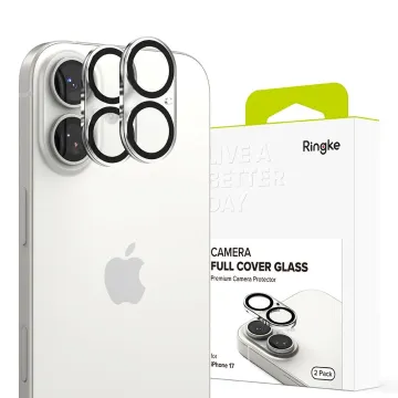 Ringke Camera Full Cover 2-Pack tvrzené sklo pro fotoaparát iPhone 17 černé