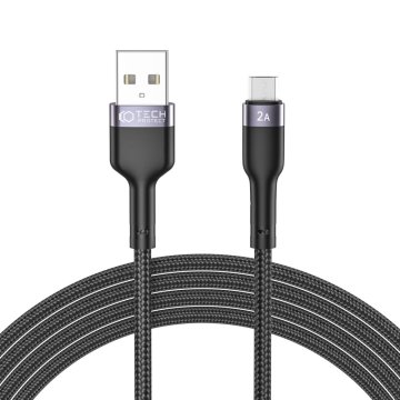 TECH-PROTECT ULTRABOOST Kabel USB-A / micro USB 2,4A 200cm černý