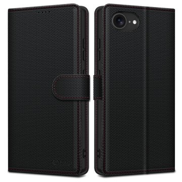 Knížkové pouzdro Tech-Protect Wallet RS iPhone 17e / 16e black/red