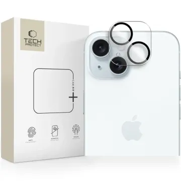 Ochrana fotoaparátu Tech-Protect Cam Fit+ iPhone 14 / 14 Plus / 15 / 15 Plus čirá