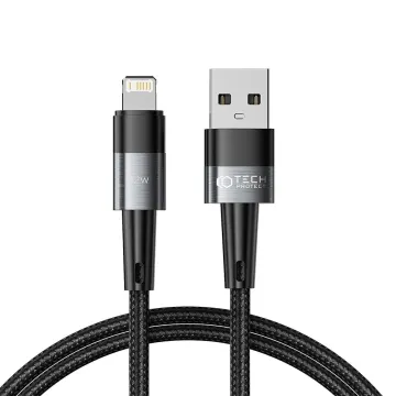 Kabel Tech-Protect UltraBoost YJ-0008 USB-A / Lightning 12W/2,4A 1m černý/šedý