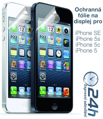 Fólie na displej CLEAR pro iPhone SE / 5s / 5c / 5 Fólie na displej CLEAR pro iPhone SE / 5s / 5c / 5