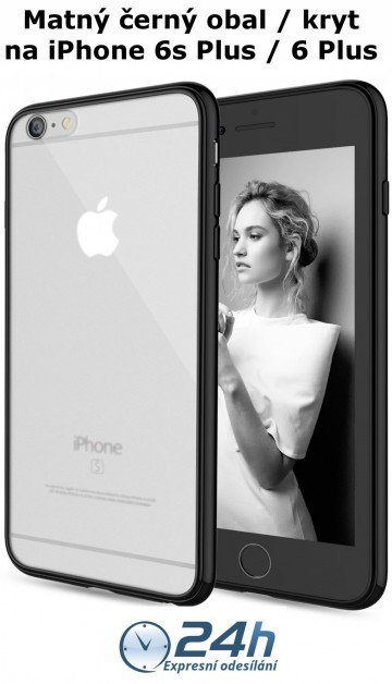 Černý matný kryt Shadow Hybrid na iPhone 6s Plus / 6 Plus Černý matný kryt Shadow Hybrid na iPhone 6s Plus / 6 Plus