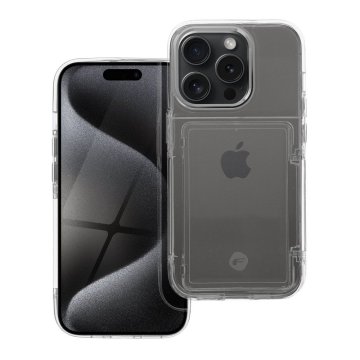 Forcell F-Protect Crystal Pocket na iPhone 15 Pro transparentní