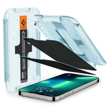 Spigen GLAStR EZ FIT Privacy iPhone 17e / 16e / 14 / 13 Pro / 13 [2 Pack]