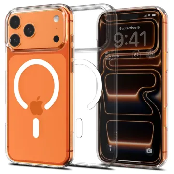 Pouzdro Spigen Liquid Crystal MagFit MagSafe iPhone 17 Pro clear/white