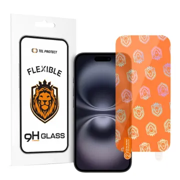 Tel Protect Best Flexible Glass 9H Ochranné flexibilní sklo iPhone 16 čiré