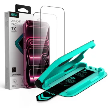 ESR UltraFit Armorite 9H 2-Pack iPhone 18 Pro / 17 Pro, černé