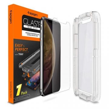 Ochranné tvrzené sklo Spigen GLAS.tR EZ FIT HD na Apple iPhone 11 Pro / XS / X Ochranné tvrzené sklo Spigen GLAS.tR EZ FIT HD na Apple iPhone 11 Pro / XS / X