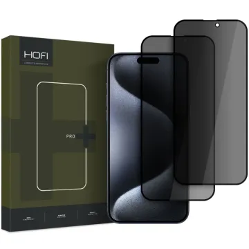 HOFI Anti Spy 2-Pack: Privátní tvrzené sklo na iPhone 17 Pro / 16 Pro