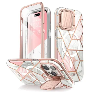 Pouzdro i-Blason Cosmo Mag iPhone 15 Pro - Marble Pink