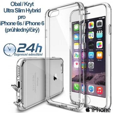 Průhledný čirý obal / kryt Ultra Slim Hybrid pro iPhone 6s / 6 Průhledný čirý obal / kryt Ultra Slim Hybrid pro iPhone 6s / 6