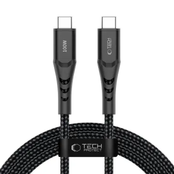 Kabel Tech-Protect Ultraboost UB11T USB-C PD 100W QC3.0 2m černý