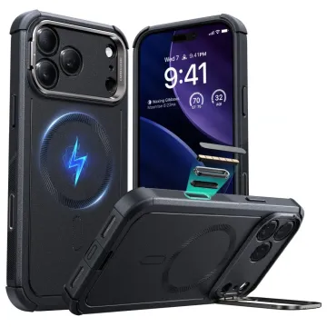 Pouzdro ESR Cyber KickStand MagSafe iPhone 17 Pro Max černé