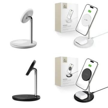 Tech-Protect QI15W-A39: Bezdrátová MagSafe nabíječka 2v1 pro Apple iPhone a AirPods