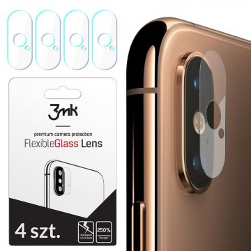 Tvrzené sklo 3mk FlexibleGlass Lens na kameru / fotoaparát Apple iPhone XS MAX (4ks) Tvrzené sklo 3mk FlexibleGlass Lens na kameru / fotoaparát Apple iPhone XS MAX (4ks)