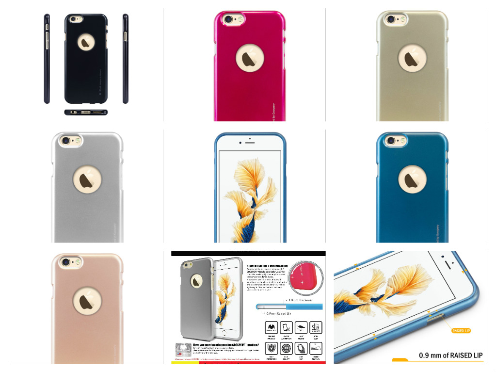 Silikonový obal / kryt iJelly Metal Goospery Apple iPhone 6s Plus / 6 Plus Silikonový obal / kryt iJelly Metal Goospery Apple iPhone 6s Plus / 6 Plus