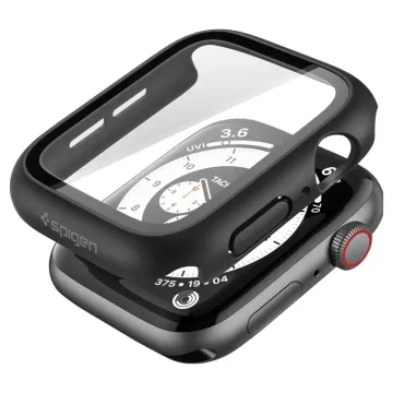 Spigen Thin Fit 360 kryt se sklem pro Apple Watch 44 mm Series 4/5/6/SE, černý