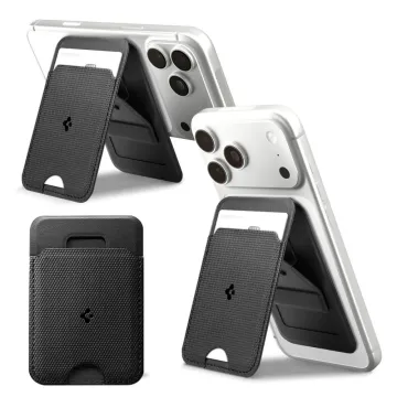 Spigen S314-1 Slim Fold Tripod MagSafe držák a pouzdro na kartu - černá