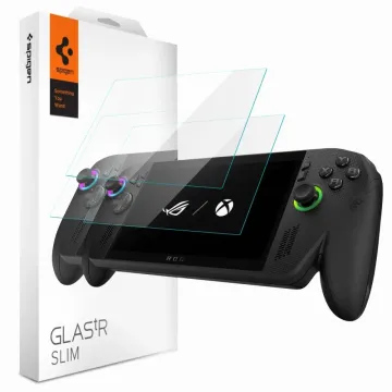 Spigen GLAStR Slim 2-Pack ochranné sklo ROG Ally / Ally X / Xbox Ally / MSI Claw 7 AI+ čiré