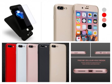 Kryt Defender 360° + Tvrzené sklo na displej Apple iPhone 8 Plus / 7 Plus Kryt Defender 360° + Tvrzené sklo na displej Apple iPhone 8 Plus / 7 Plus