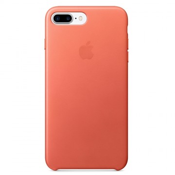 Kožený kryt Apple Leather Case iPhone 8 Plus / 7 Plus Muškýtový (Geranium) Kožený kryt Apple Leather Case iPhone 8 Plus / 7 Plus Muškýtový (Geranium)
