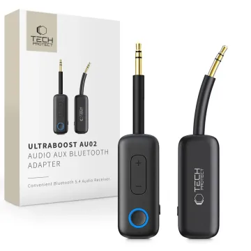 Tech-Protect Ultraboost AU02 Bluetooth 5.4 audio adaptér s AUX 3,5 mm černý