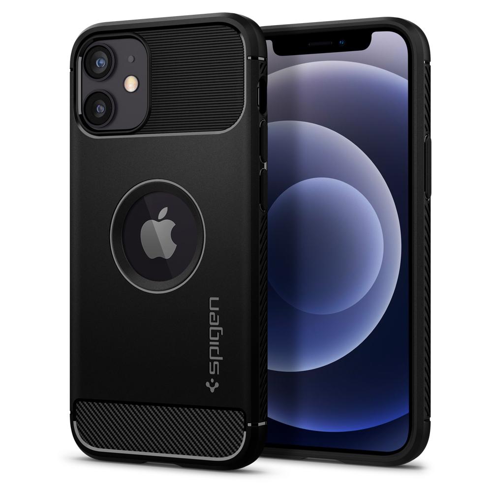 Spigen Rugged Armor iPhone 12 mini černé Spigen Rugged Armor iPhone 12 mini černé