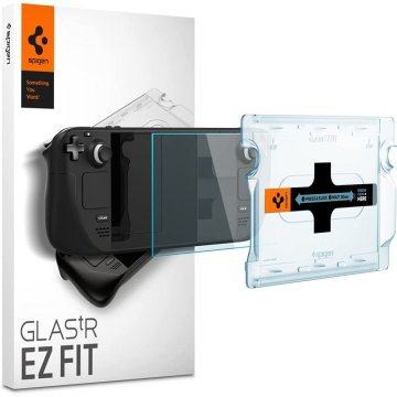 Tvrzené sklo Spigen GLAStR EZ FIT Valve Steam Deck / OLED čiré
