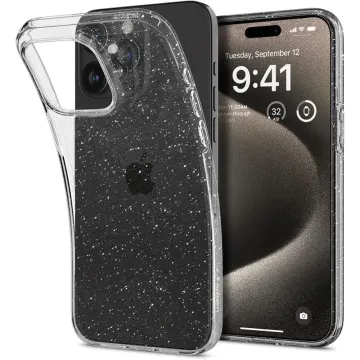 Třpytivé pouzdro Spigen Liquid Crystal Glitter iPhone 15 Pro Max - Crystal Quartz
