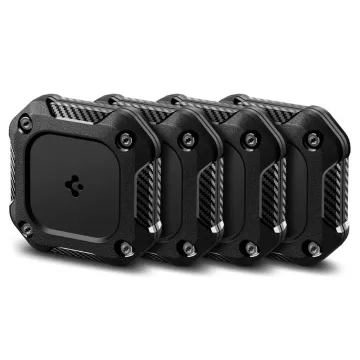 Spigen Tough Armor 4-Pack ochranné pouzdro pro Apple AirTag 1 / 2 černé