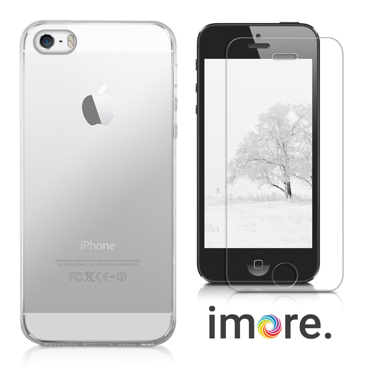 iMore SET: Čirý silikonový TPU obal + tvrzené sklo 9H na iPhone SE/5S/5 iMore SET: Čirý silikonový TPU obal + tvrzené sklo 9H na iPhone SE/5S/5