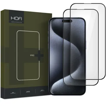 HOFI Glass Pro+ 2-Pack Tvrzené sklo na iPhone 17 Pro Max / 16 Pro Max černé