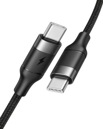 Kabel Veger CC02 100W C-C USB-C QC4.0 PD3.0 5A 1,5m černý