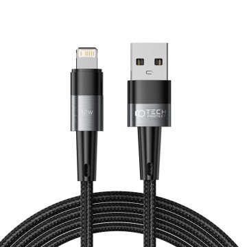 Kabel Tech-Protect UltraBoost YJ-0009 USB-A / Lightning 12W/2,4A 2m černý/šedý