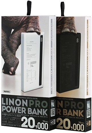 REMAX Powerbanka Linon PRO RPP-73 20000mAh 74Wh REMAX Powerbanka Linon PRO RPP-73 20000mAh 74Wh