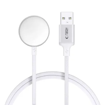 Tech-Protect Ultraboost MC02 USB-A Magnetický nabíjecí kabel Apple Watch 1m bílý