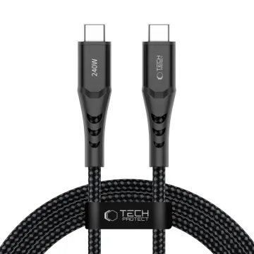 Kabel Tech-Protect Ultraboost UB11T USB-C PD 240W QC3.0 2m černý