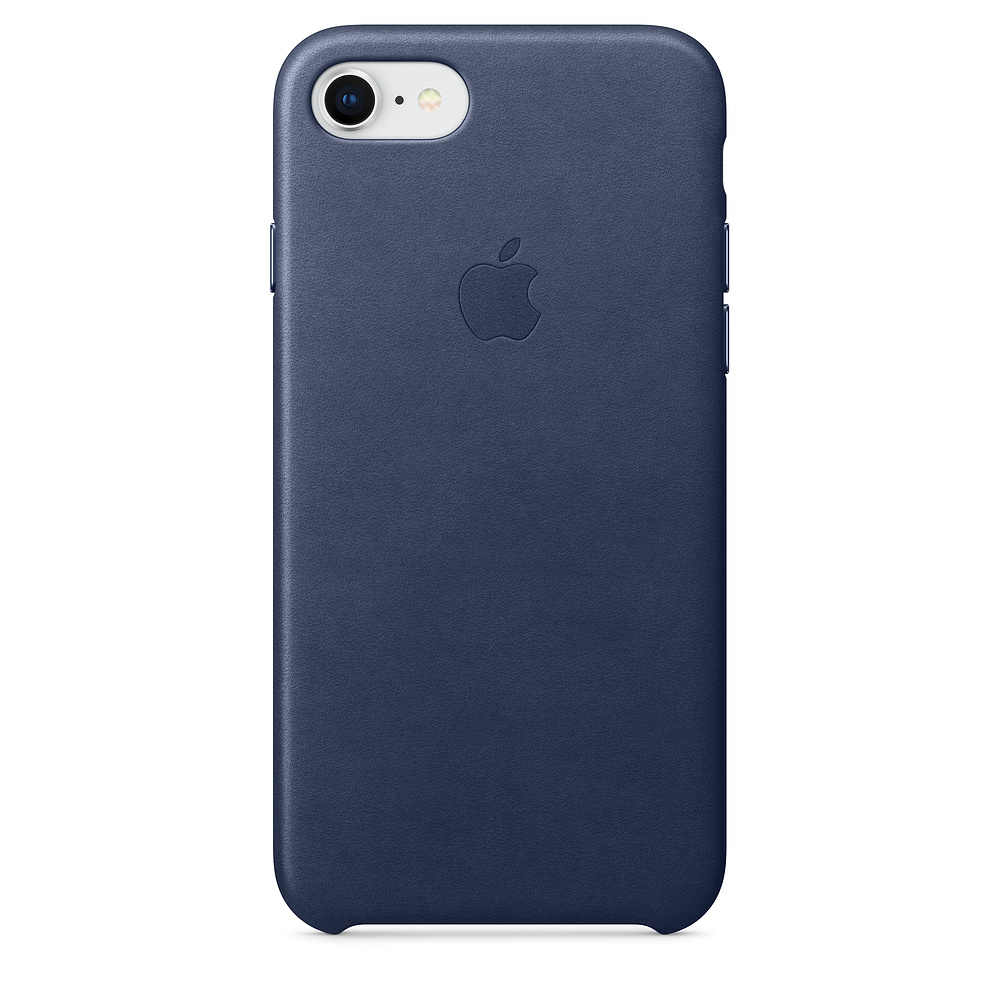 Kožený kryt Apple Leather Case iPhone 8/7 Půlnočně modrý (Midnight Blue) Kožený kryt Apple Leather Case iPhone 8/7 Půlnočně modrý (Midnight Blue)