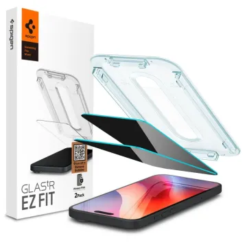 Spigen GLAStR EZ FIT Privacy 2-Pack Tvrzená skla iPhone 17 Pro Max / 16 Pro Max