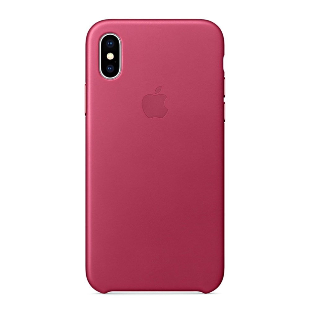 Kožený kryt Apple Leather Case iPhone XS/X MQTJ2ZM/A Fuchsiový (Fuchsia) Kožený kryt Apple Leather Case iPhone XS/X MQTJ2ZM/A Fuchsiový (Fuchsia)