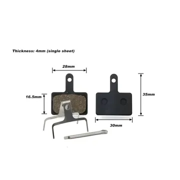 Brzdov&eacute; destičky RIDERACE Semi-Metallic 003 pro Shimano M315 M355 M375 M395