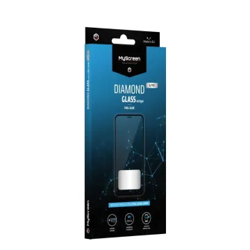 MyScreen Diamond Glass Edge Full Glue LITE iPhone 17e / 16e / 14 / 13 Pro / 13