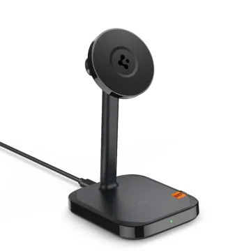 Spigen ArcField MagFit PF2100 Duální bezdrátová nabíječka + kabel, černá