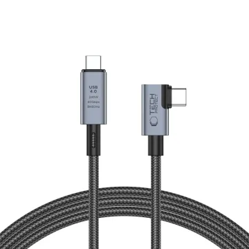 Tech-Protect UltraBoost MAX "L" YJ-052 USB-C 4.0 8K 40Gb/s PD240W 1,5m šedý