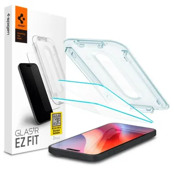 Spigen GLAStR EZ FIT 2-Pack Ochranná tvrzená skla na iPhone 17 Pro Max / 16 Pro Max čirá