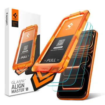 Tvrzené sklo Spigen GLAStR Align Master S 3-Pack na iPhone 17 Pro Max čiré