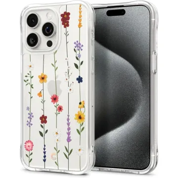 Pouzdro Cyrill Cecile na iPhone 15 Pro Max - Flower Garden