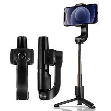 Spigen S610W GIMBAL bezdrátová selfie tyč černá