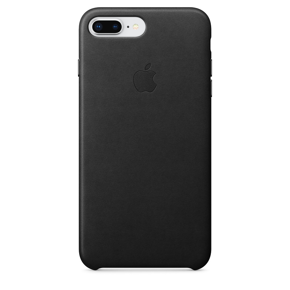 Kožený kryt Apple Leather Case iPhone 8 Plus / 7 Plus Černý (Black) Kožený kryt Apple Leather Case iPhone 8 Plus / 7 Plus Černý (Black)